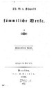 Titelblatt Tieck-Exemplar