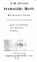 Titelblatt Tieck-Exemplar