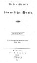 Titelblatt Tieck-Exemplar