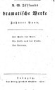 Titelblatt Tieck-Exemplar