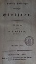 Titelblatt Tieck-Exemplar