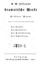 Titelblatt Tieck-Exemplar