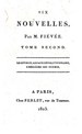 Titelblatt Tieck-Exemplar