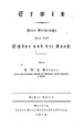 Titelblatt Tieck-Exemplar