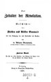 Titelblatt Tieck-Exemplar