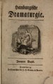 Titelblatt Tieck-Exemplar