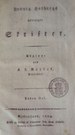 Titelblatt Tieck-Exemplar