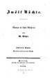Titelblatt Tieck-Exemplar