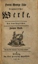 Titelblatt Tieck-Exemplar