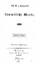 Titelblatt Tieck-Exemplar