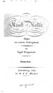 Titelblatt Tieck-Exemplar